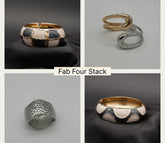 The Fab Four Stack of Bangles 2 (Bundle of 4)