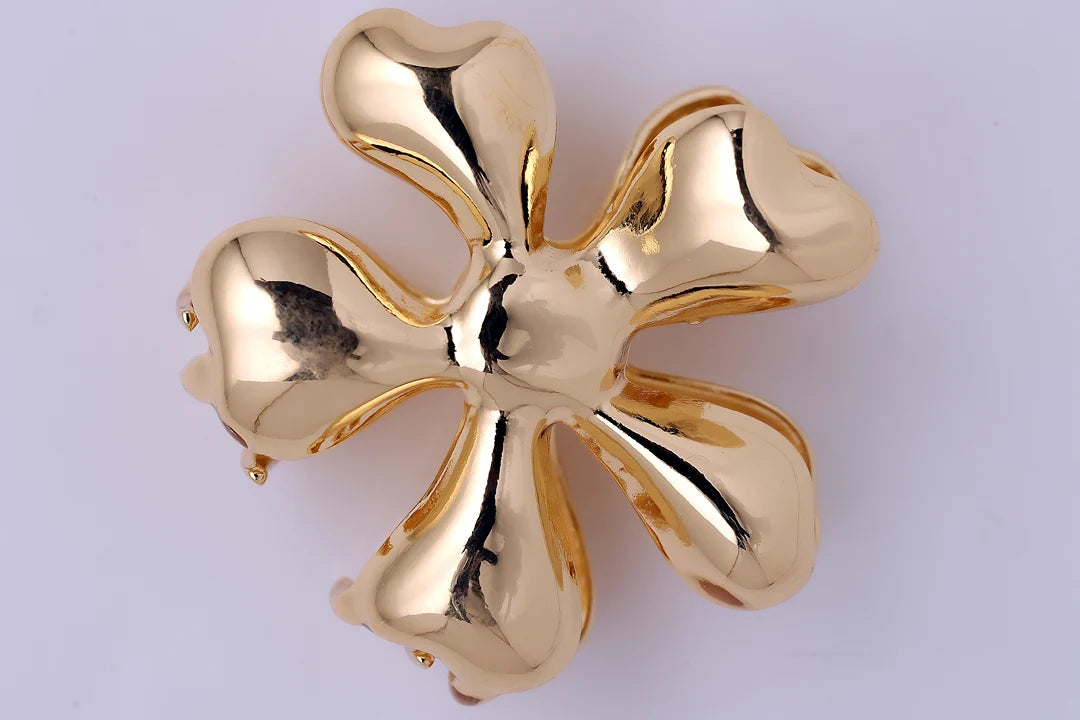 Flora Royale Gold Plated Clip