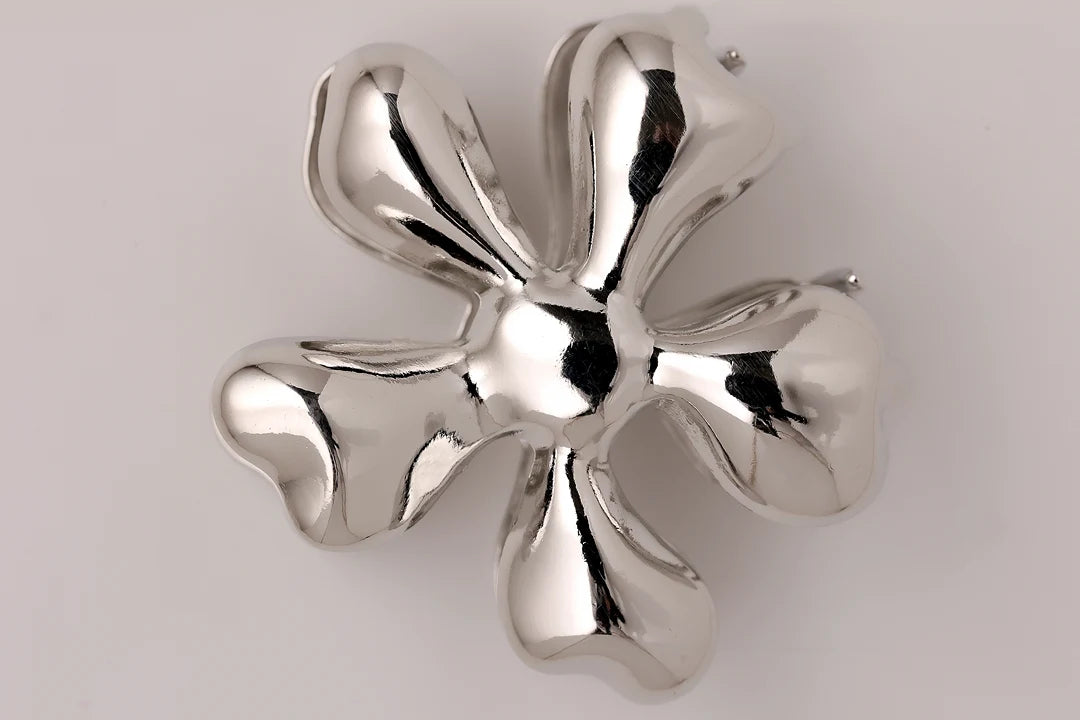 Flora Royale Silver Plated Clip