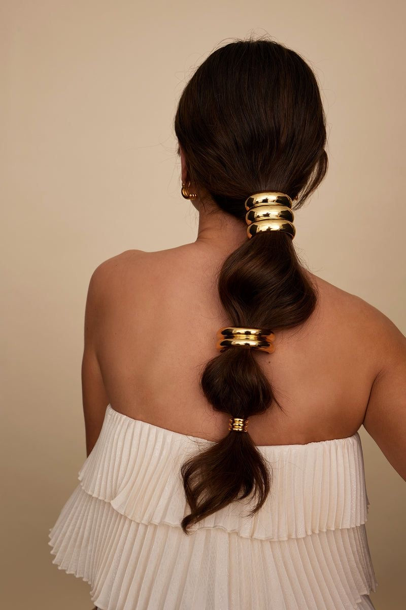 Triple Harmony Gold Cuff
