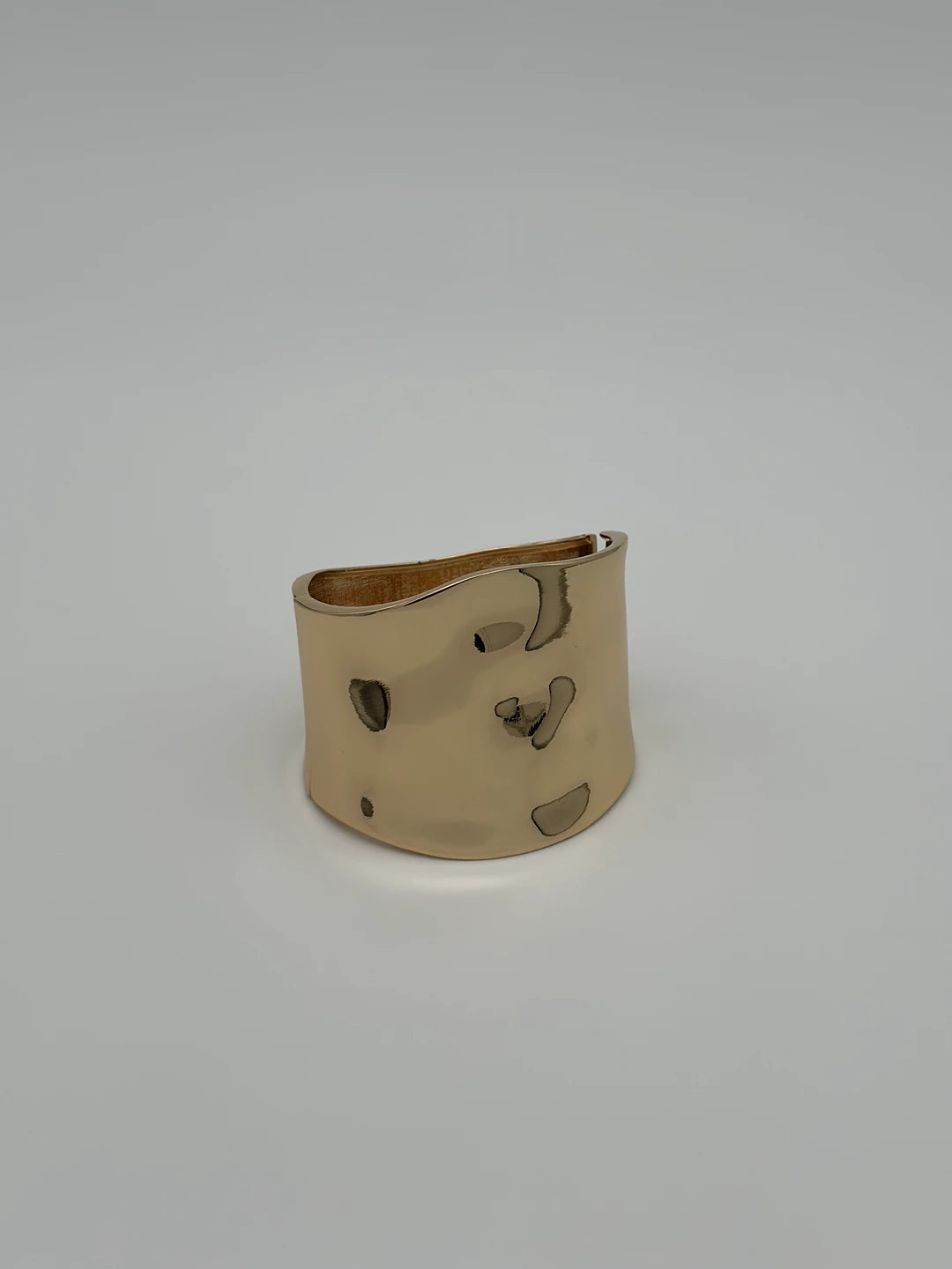 Drip Lock Gold Statement Bangle