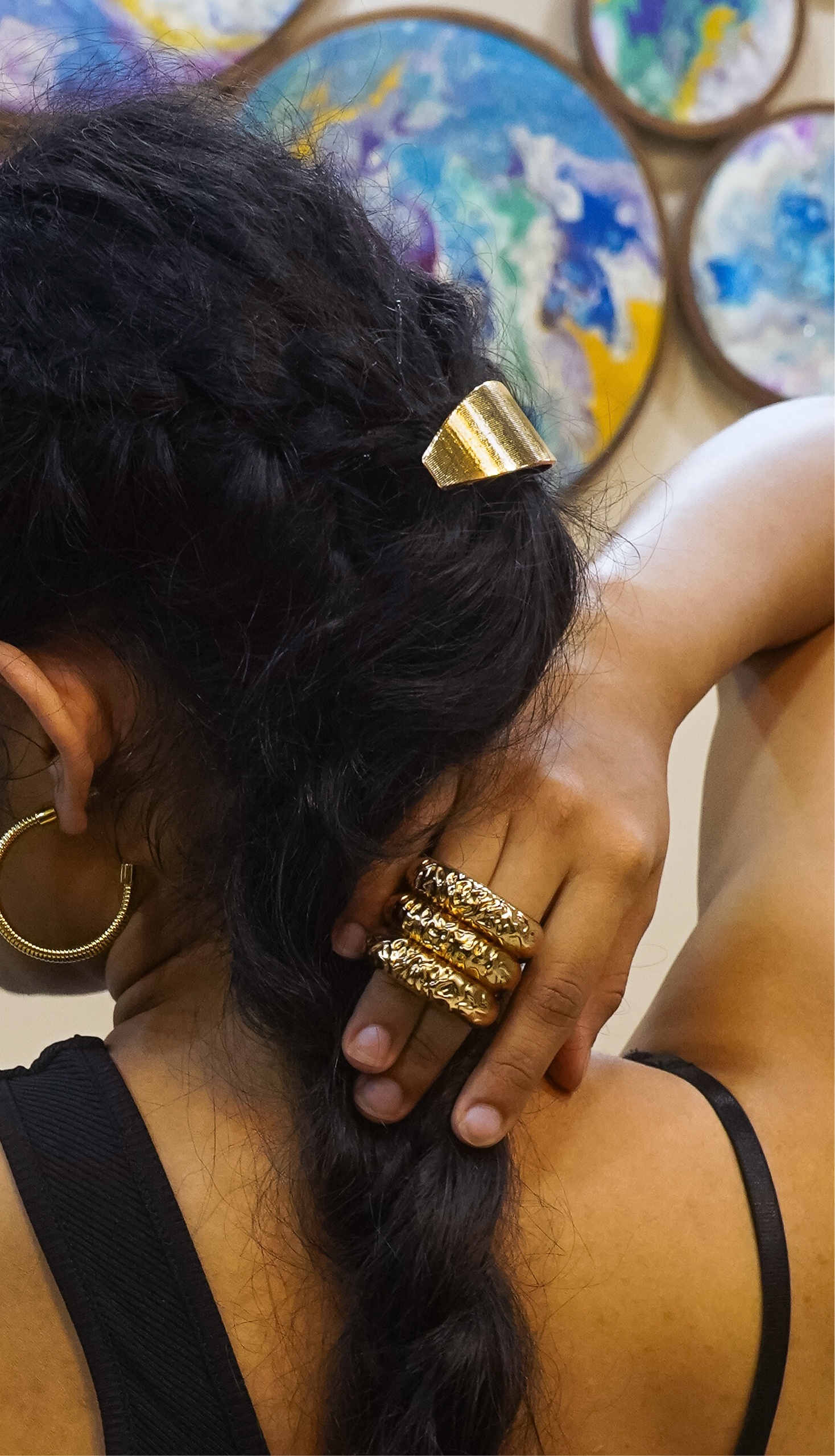 Brushy Gold Premium Hair Cuff