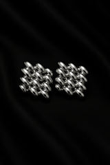 Silver Mesh Earrings