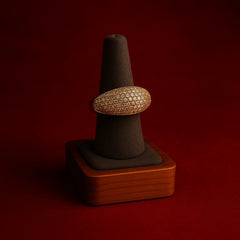 Dazzle Crest Statement Ring