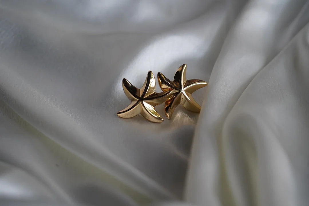 Stellar Gold Stud Earrings