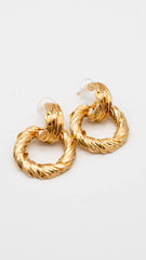 Golden Woven Earrings