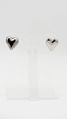 Silver Heartthrob Earrings