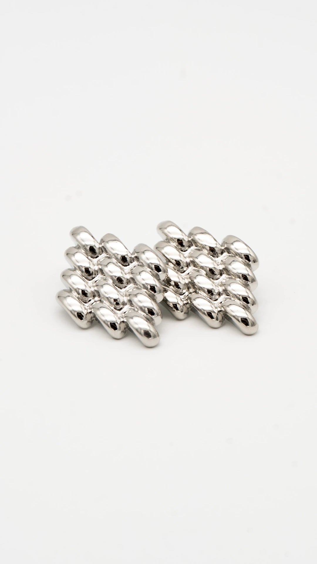Silver Mesh Earrings
