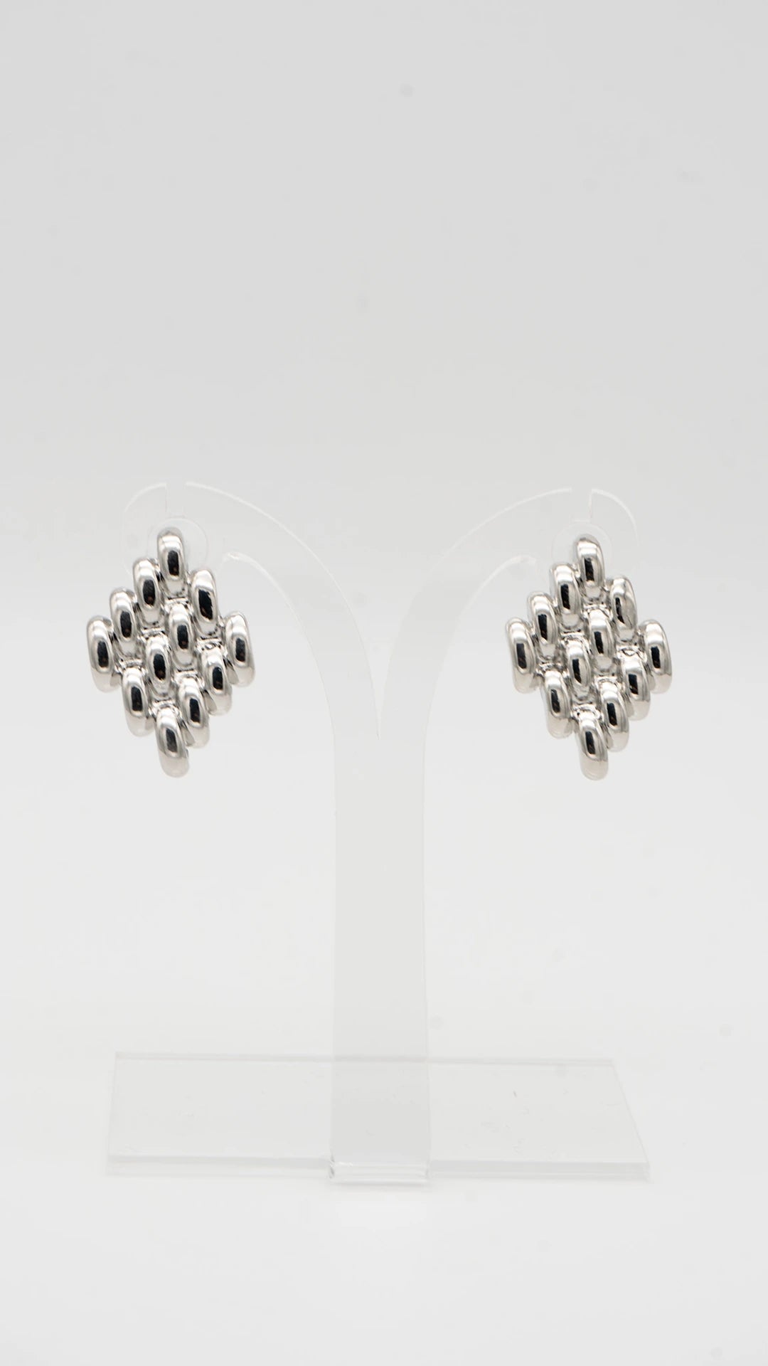 Silver Mesh Earrings