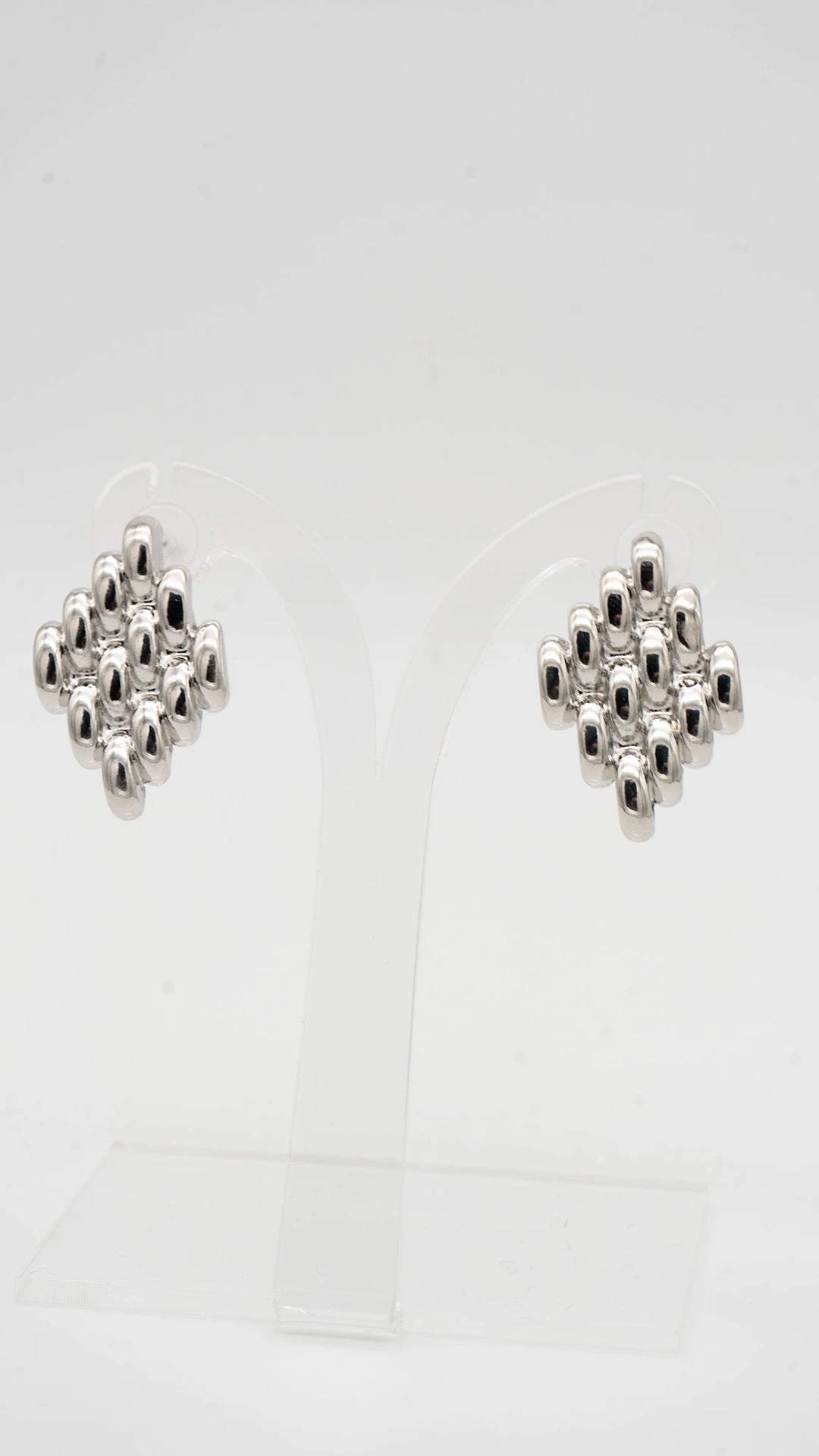 Silver Mesh Earrings