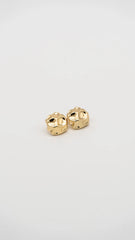 Molten Gold Dots Earrings