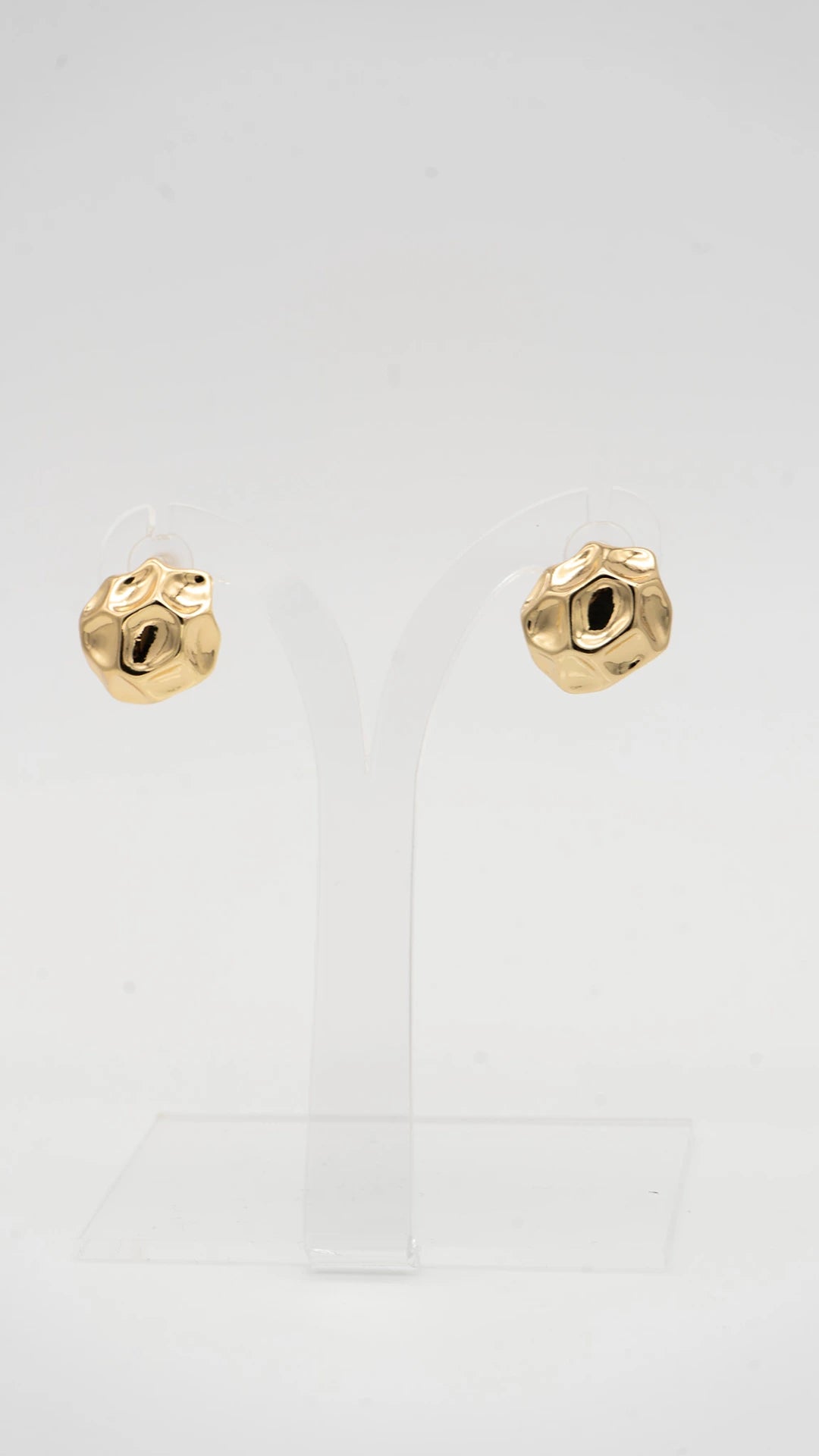 Molten Gold Dots Earrings