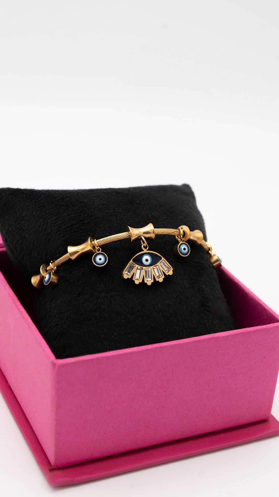 Evil Eye Golden Bangle