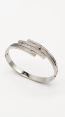 Silver Grid Bangle