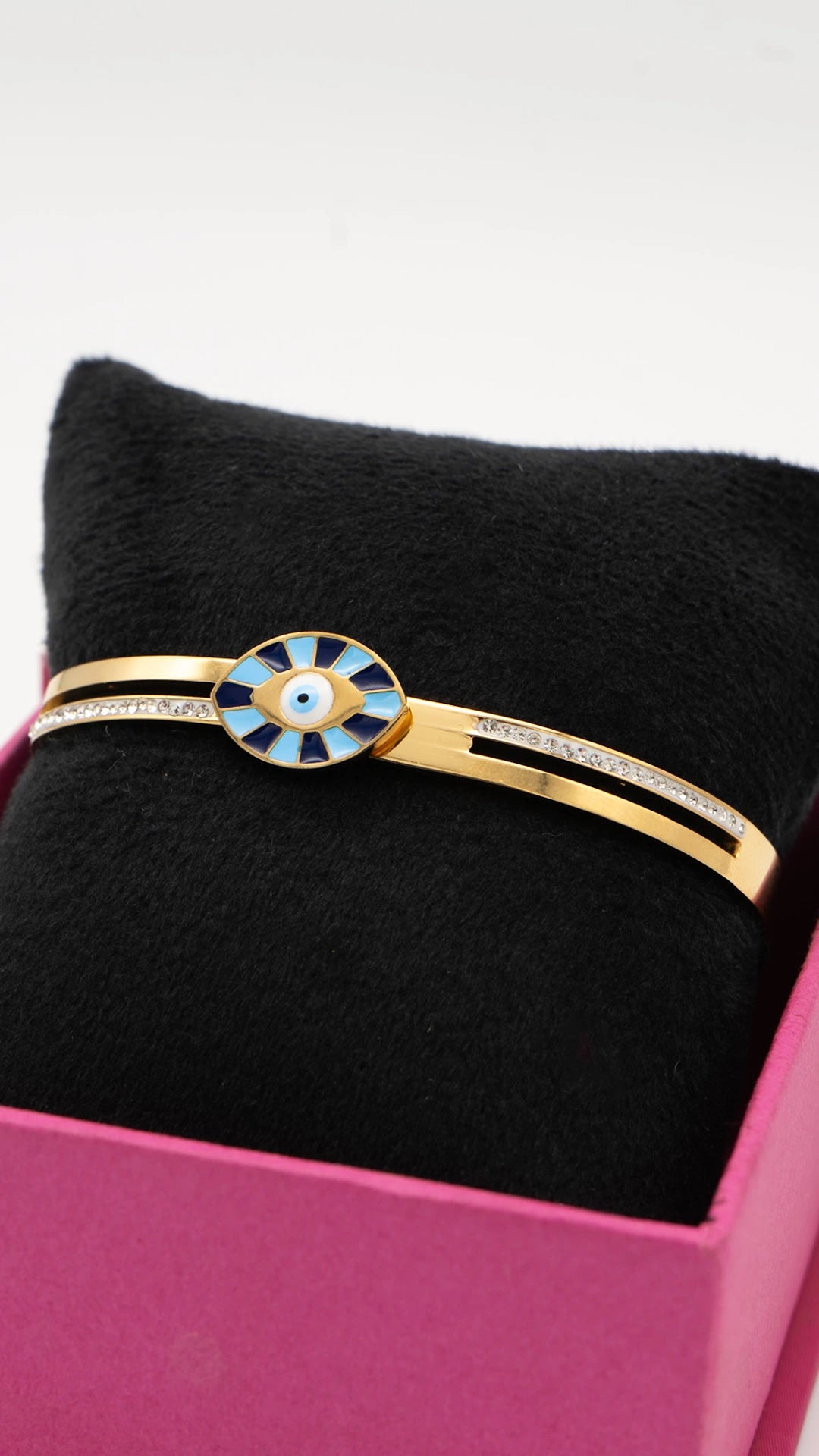 Iris Shield Gold Bangle
