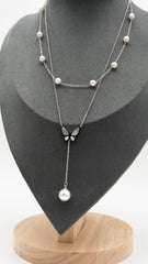 Silver Fleurwing Necklace
