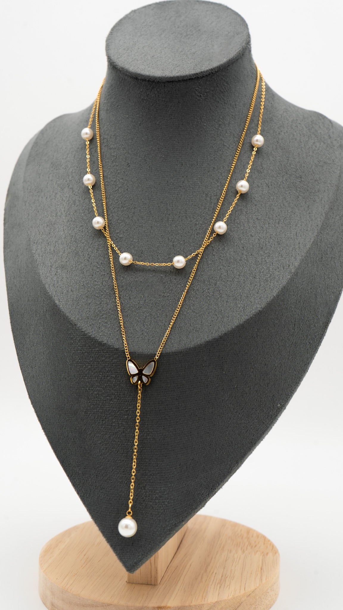 Gold Fleurwing Necklace