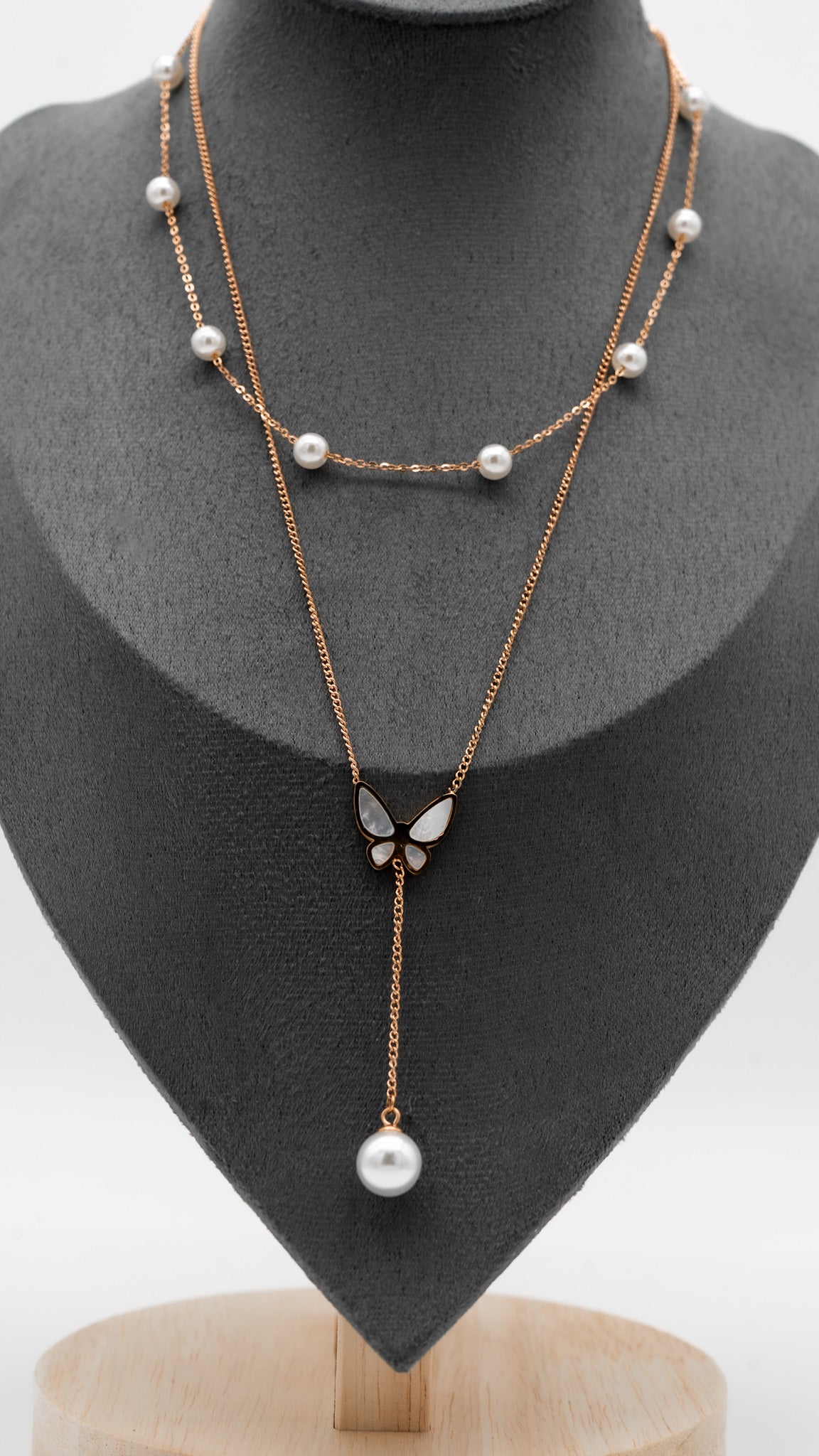 Rose gold Fleurwing Necklace