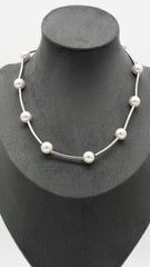 Silver Gleaming Tide Necklace