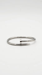 Silver Nail Cuff Bangle