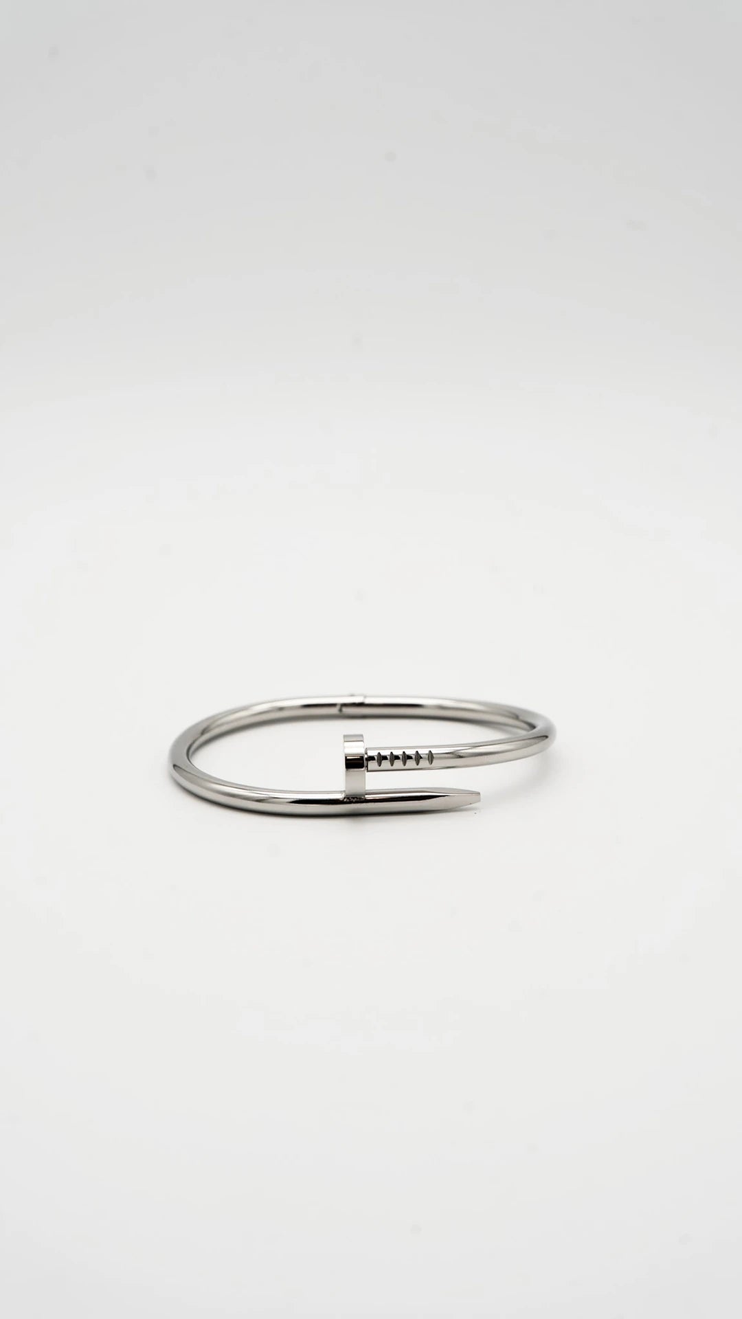 Silver Nail Cuff Bangle
