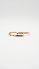 Rose Gold Nail Cuff Bangle