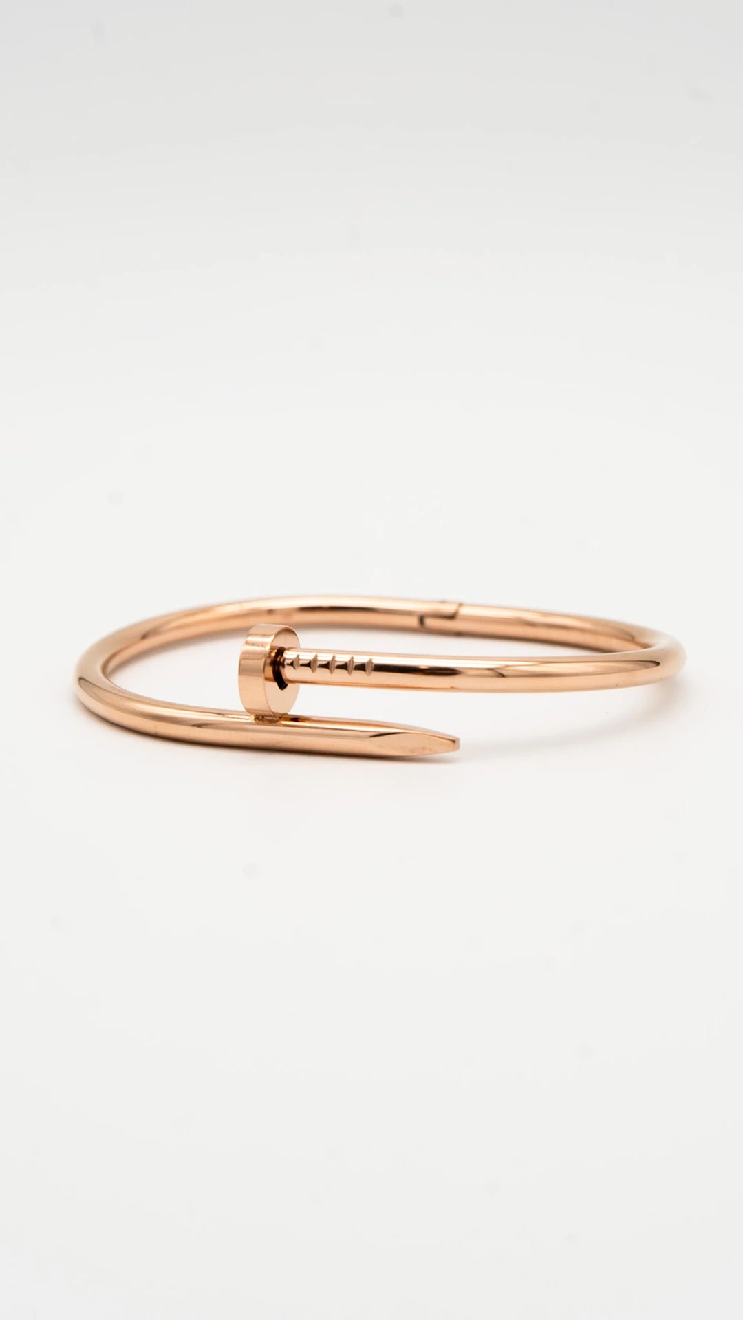 Rose Gold Nail Cuff Bangle