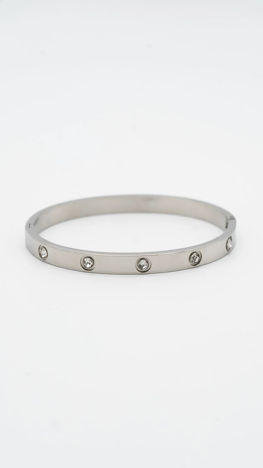 Lustre Silver Bangle
