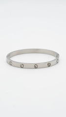 Lustre Silver Bangle