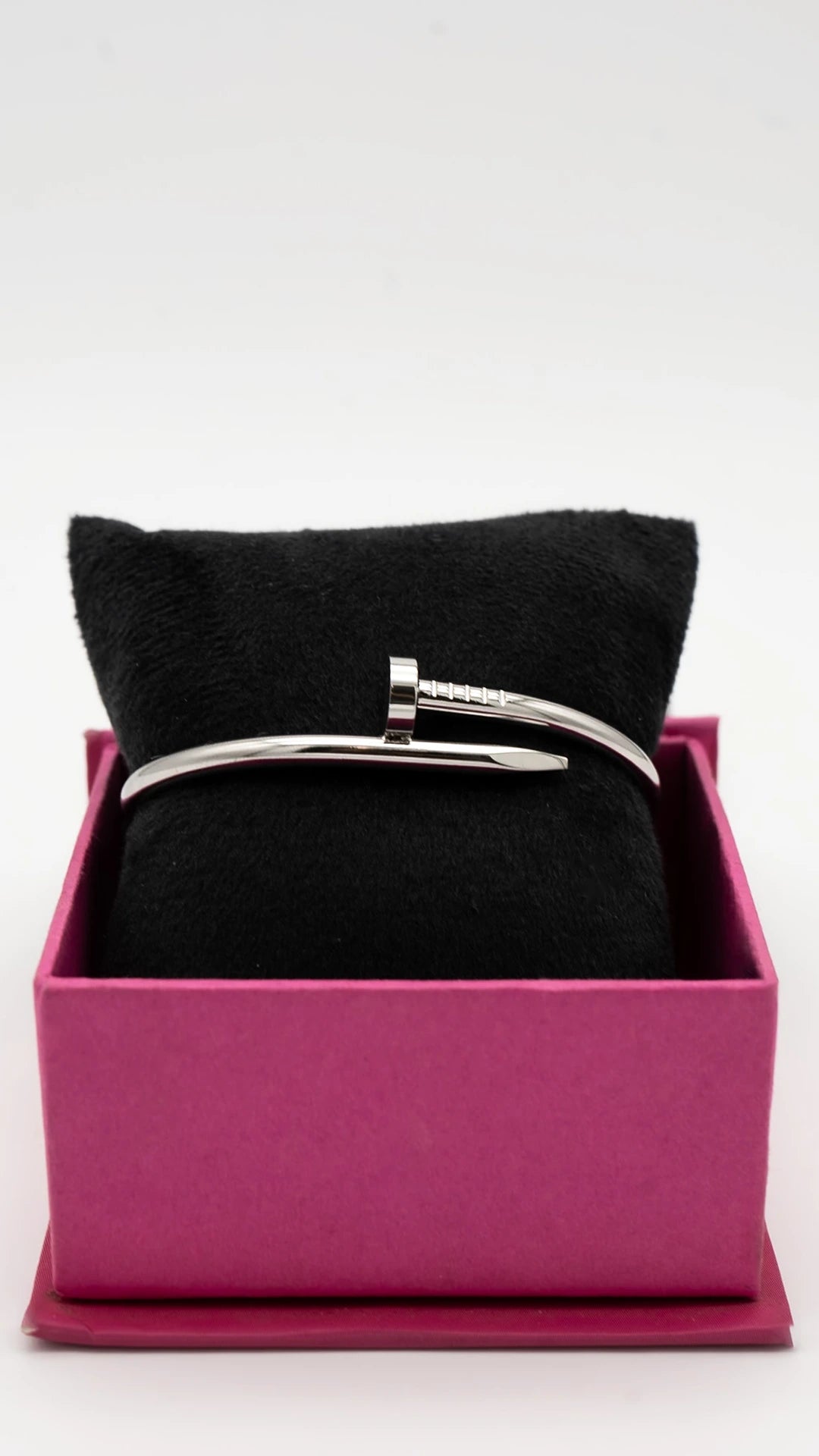 Silver Nail Cuff Bangle