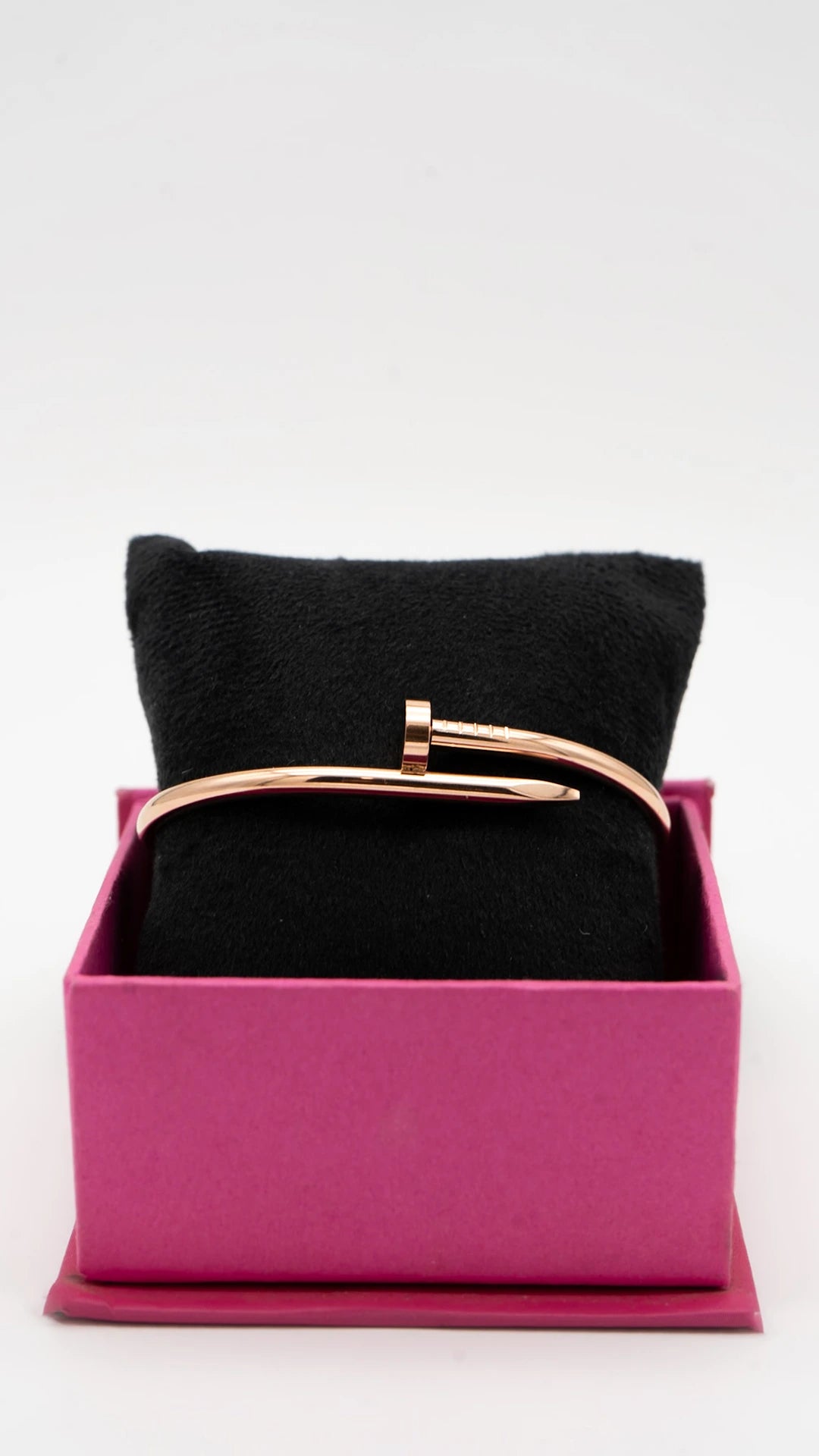Rose Gold Nail Cuff Bangle