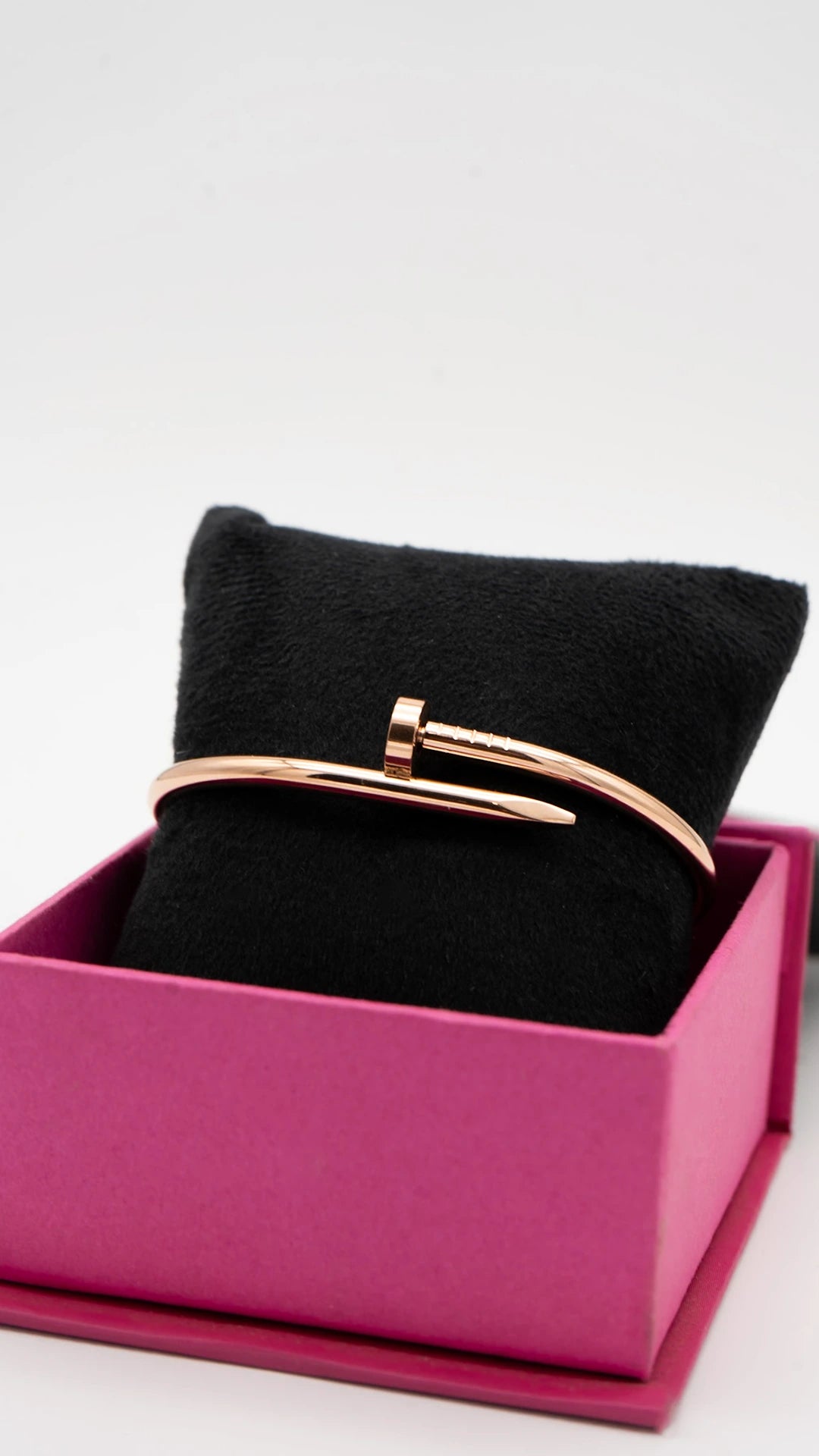 Rose Gold Nail Cuff Bangle