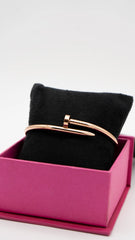Rose Gold Nail Cuff Bangle