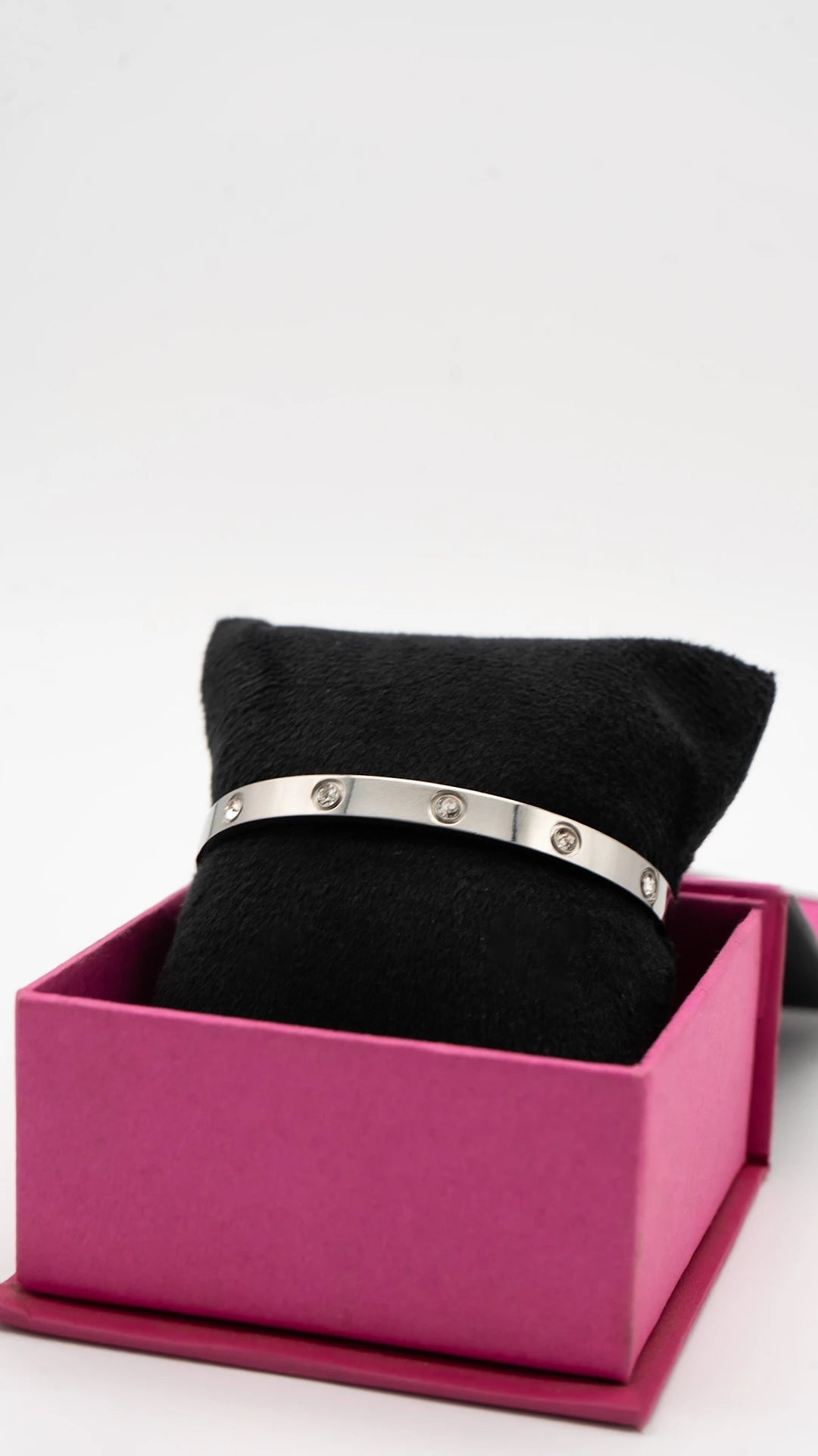 Lustre Silver Bangle