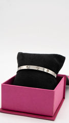 Lustre Silver Bangle