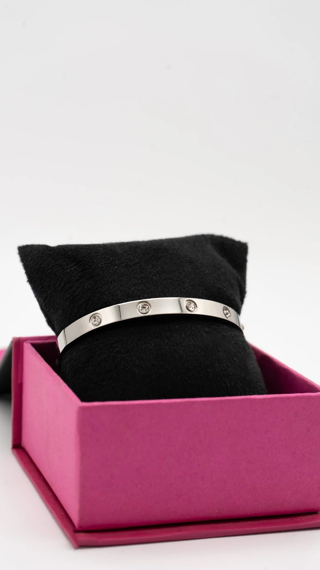 Lustre Silver Bangle