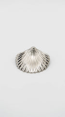 Silver Seashell Barrette Clip