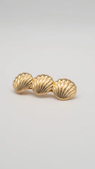 Gold Trishell Barrette Clips