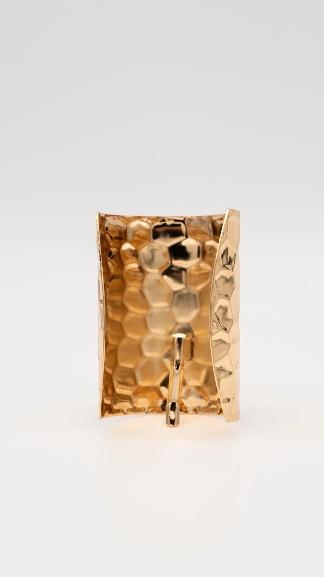 Gilded Honeycomb Hair Pin Hook