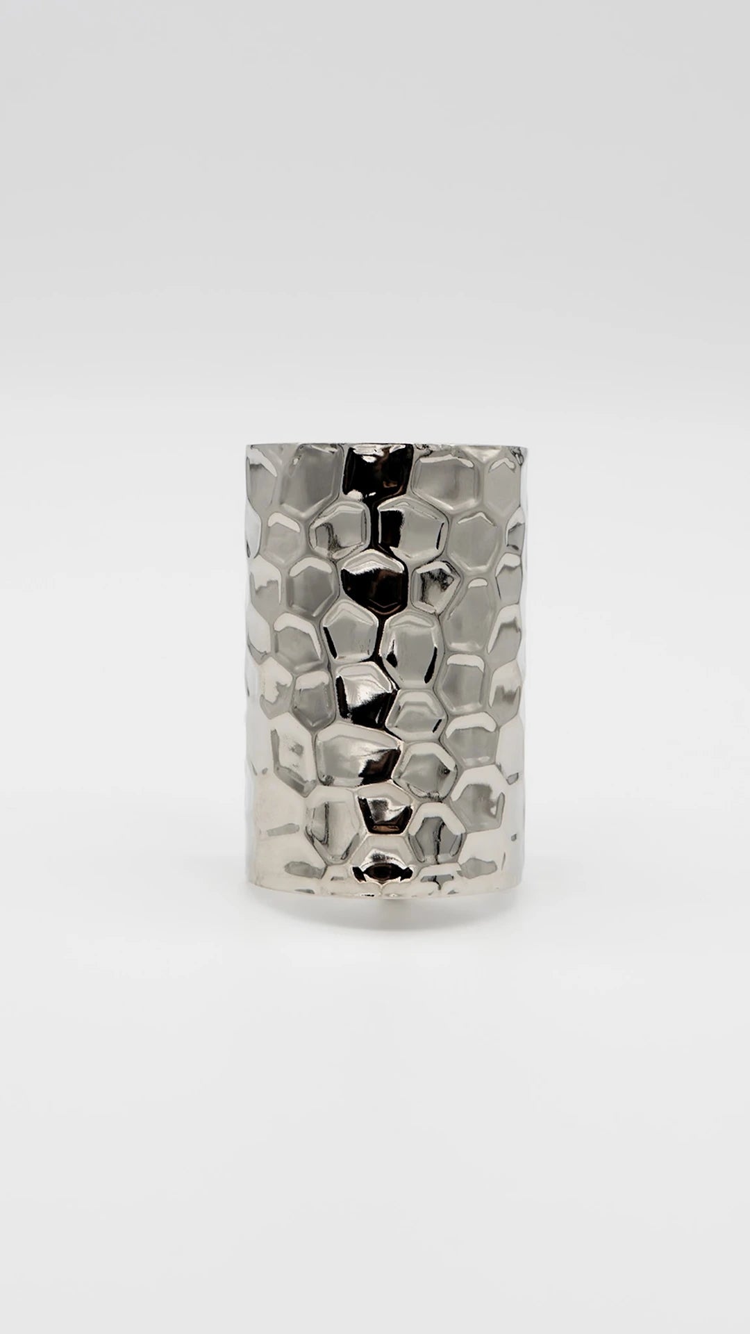 Gilded Honeycomb Silver Hair Pin Hook
