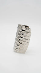 Gilded Honeycomb Silver Hair Pin Hook