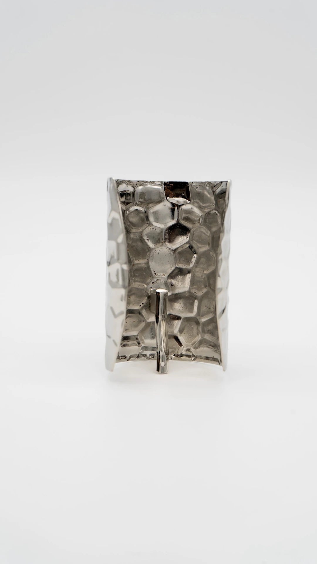 Gilded Honeycomb Silver Hair Pin Hook