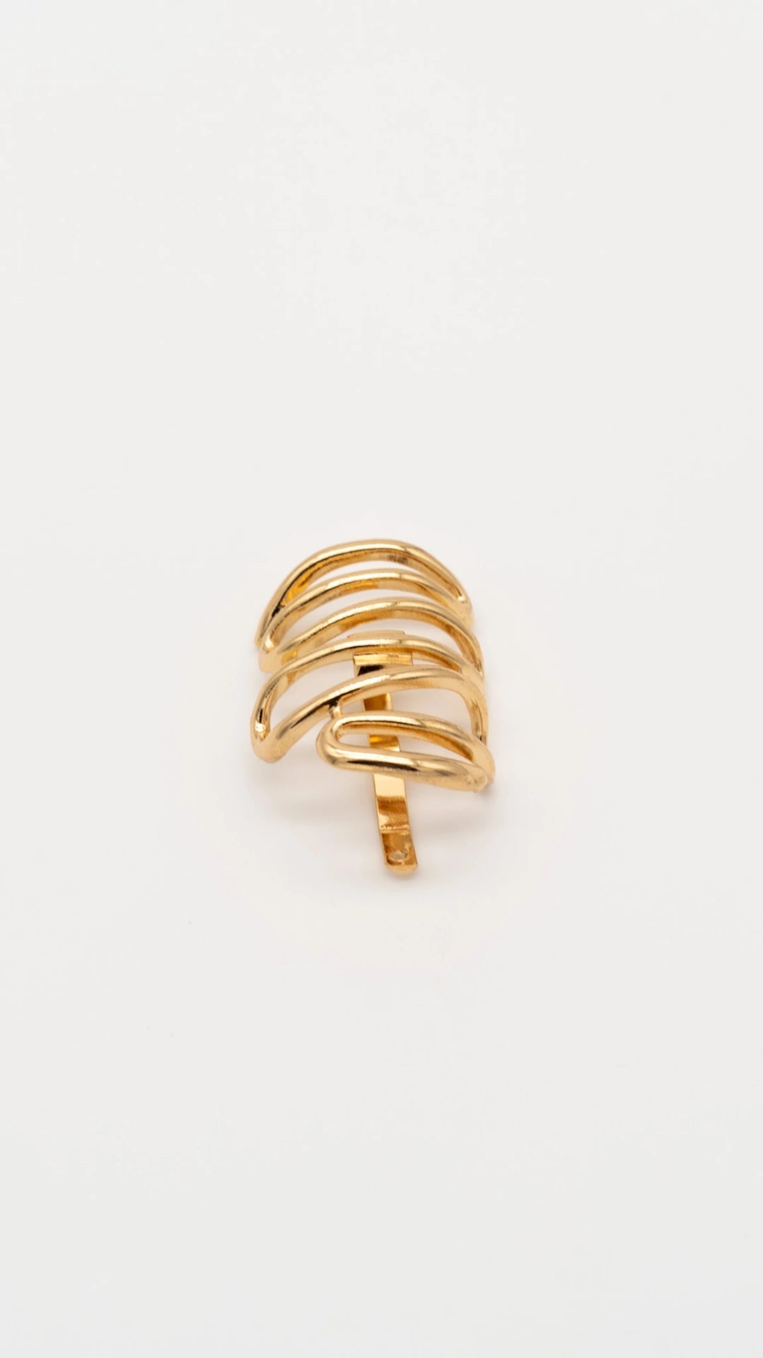 Golden Flow Hair Pin Hook