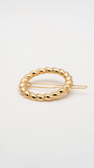 Golden Curl Barette Clip