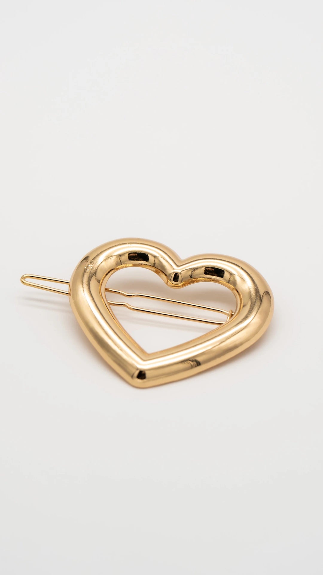 Glow Heart Barette Clip