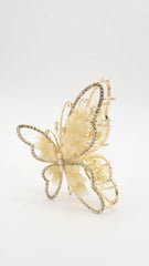 Radiant Butterfly Ivory Claw Clip