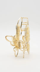 Radiant Butterfly Ivory Claw Clip