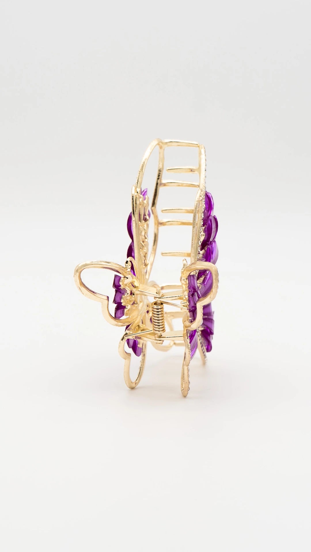 Radiant Butterfly Purple Claw Clip
