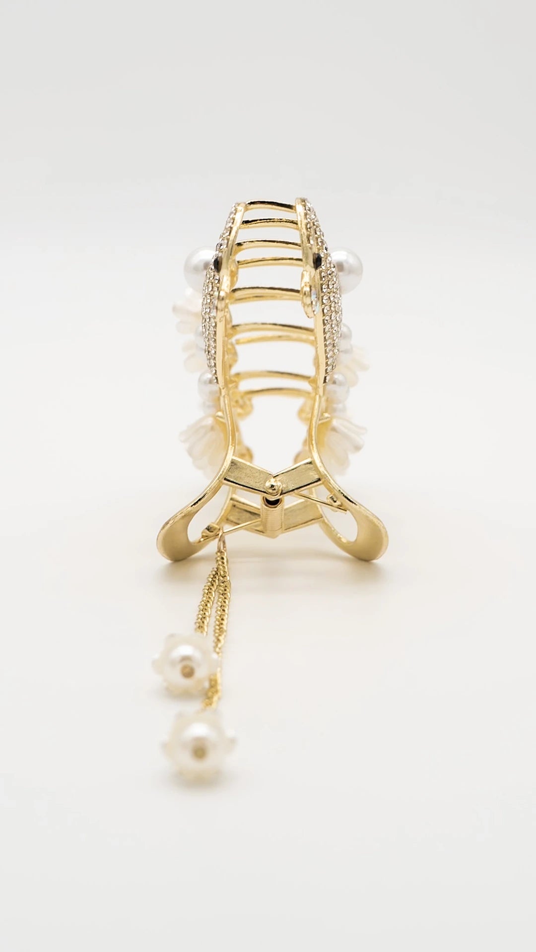 Glimmer Peacock Claw Clip