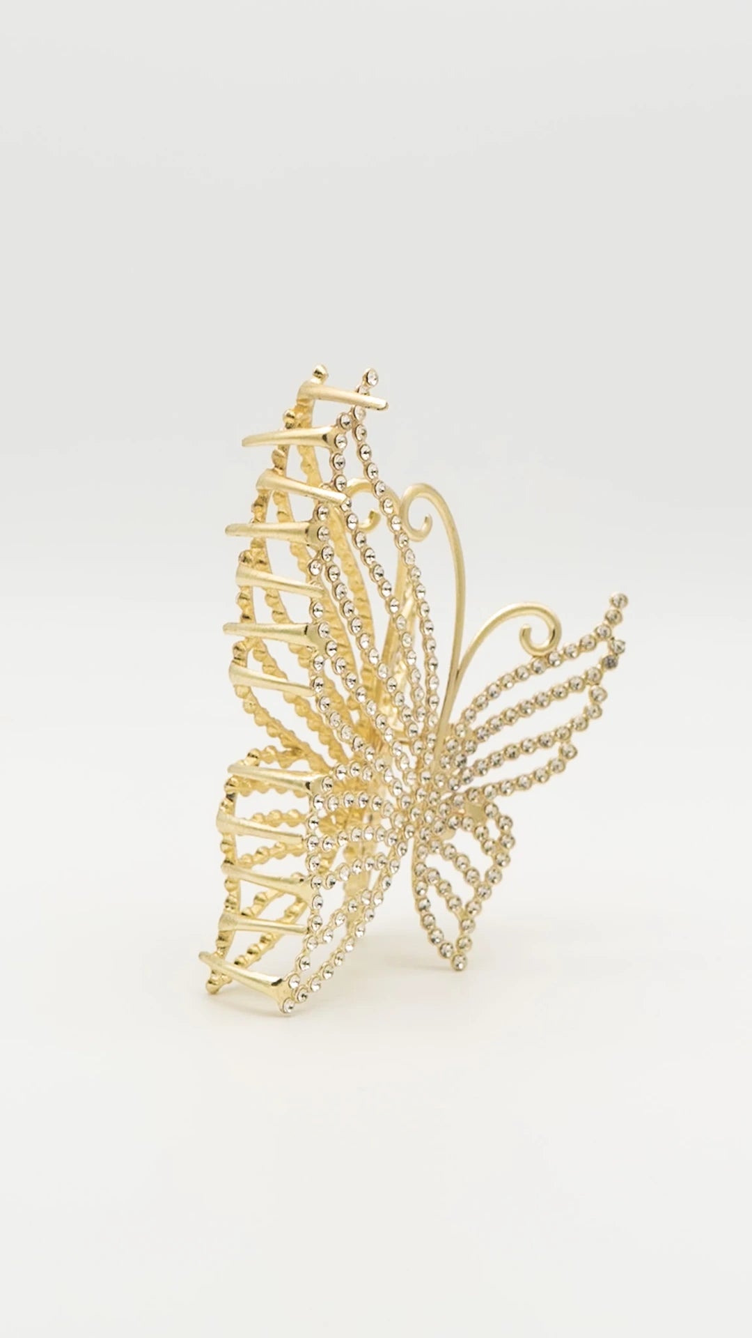 Crystal Wing Claw Clip